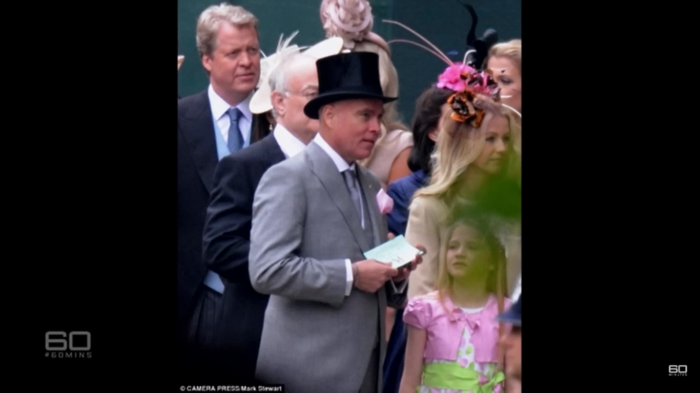 Kate Middleton's uncle Gary Goldsmith at her wedding  | Source: YouTube/60MinutesAustralia