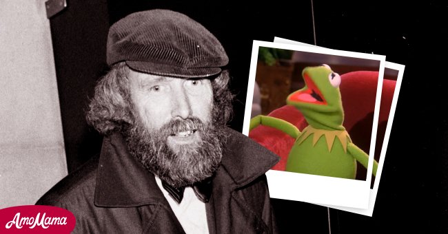 Jim Henson and an inset of his most celebrated character, Kermit the Frog | Source: Getty Images
