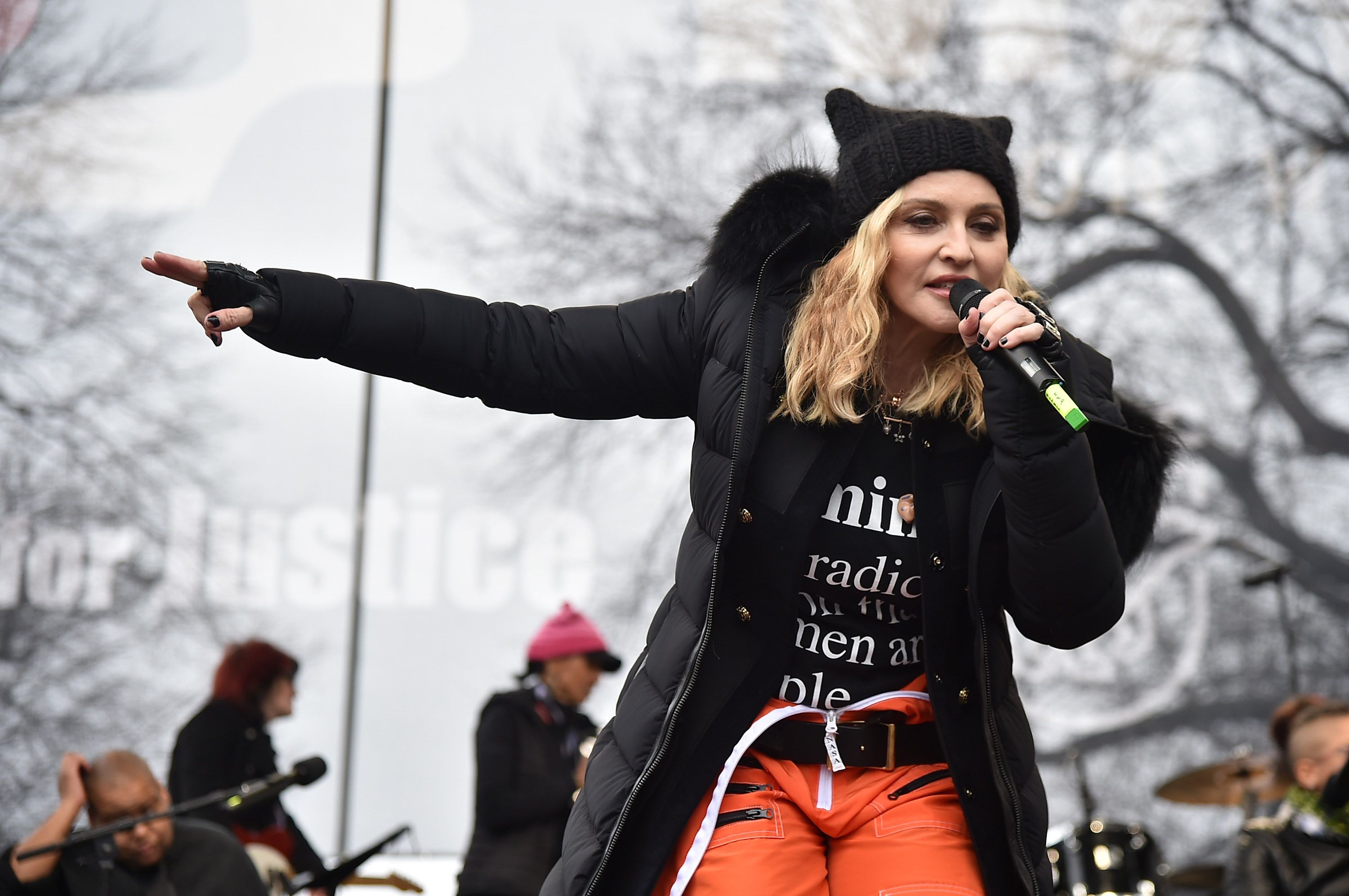 Madonna at the Women's March on Washington on January 21, 2017 | Photo: Getty Images