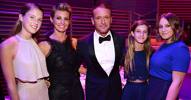 Faith Hill, Tim McGraw and their daughters, Maggie, Audrey and Gracie pictured at the TIME 100 Gala, TIME's 100 Most Influential People In The World, 2015, New York City. | Photo: Getty Images