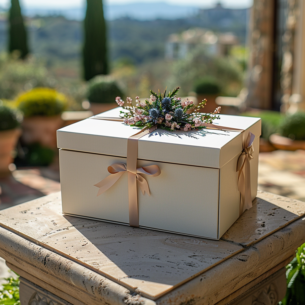 White gift box | Source: Midjourney
