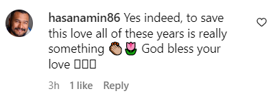 A fan's comment on Rita Wilson's 35th-anniversary post on April 30, 2023 | Source: Instagram/ritawilson