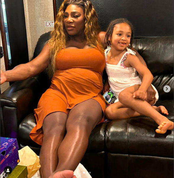 Serena Williams and Olympia Ohanian sitting on a couch posted on June 30, 2023 | Source: Instagra/serenawilliams