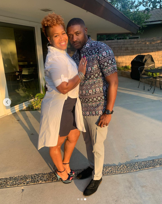 Tina and Glendon "Teddy" Campbell in a photo for their anniversary from August 13, 2021 | Source: Instagram/teddyandtina