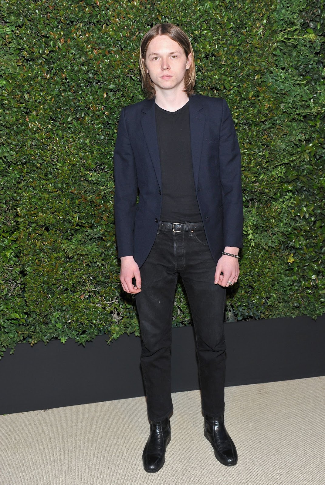 Jack Kilmer at Caroline De Maigret and Pharrell Williams' dinner in celebration of CHANEL's Gabrielle Bag on April 6, 2017, in Santa Monica, California. | Source: Getty Images