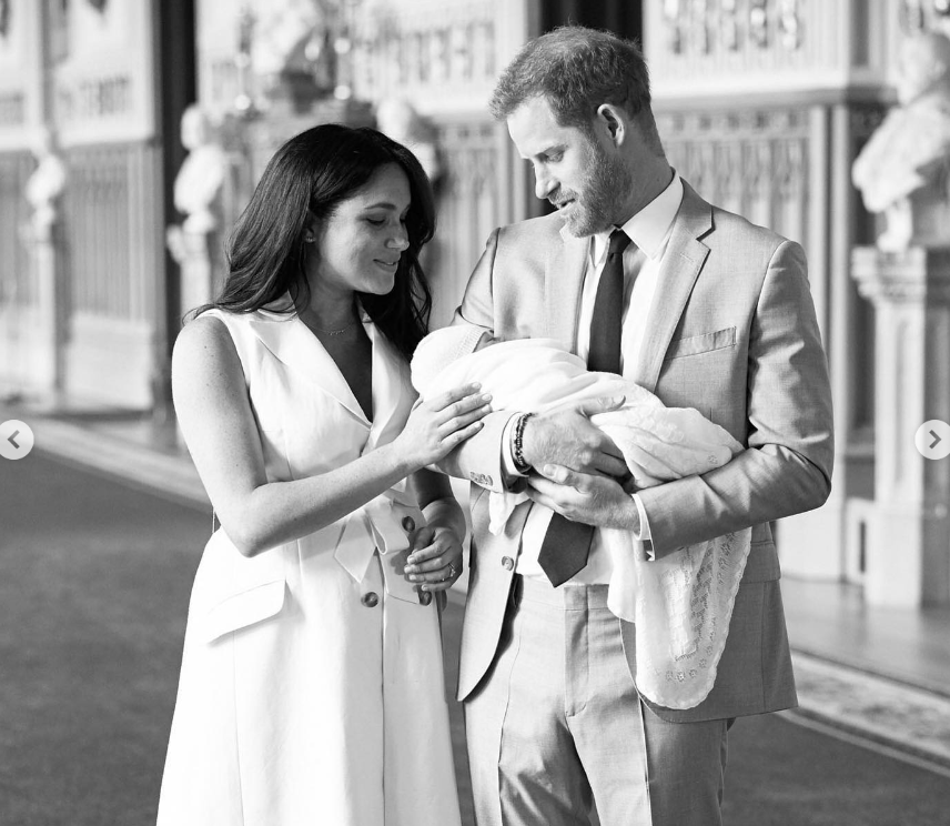 The Duke and Duchess of Sussex with their son Archie from a post dated May 8, 2019 | Source: Instagram/sussexroyal