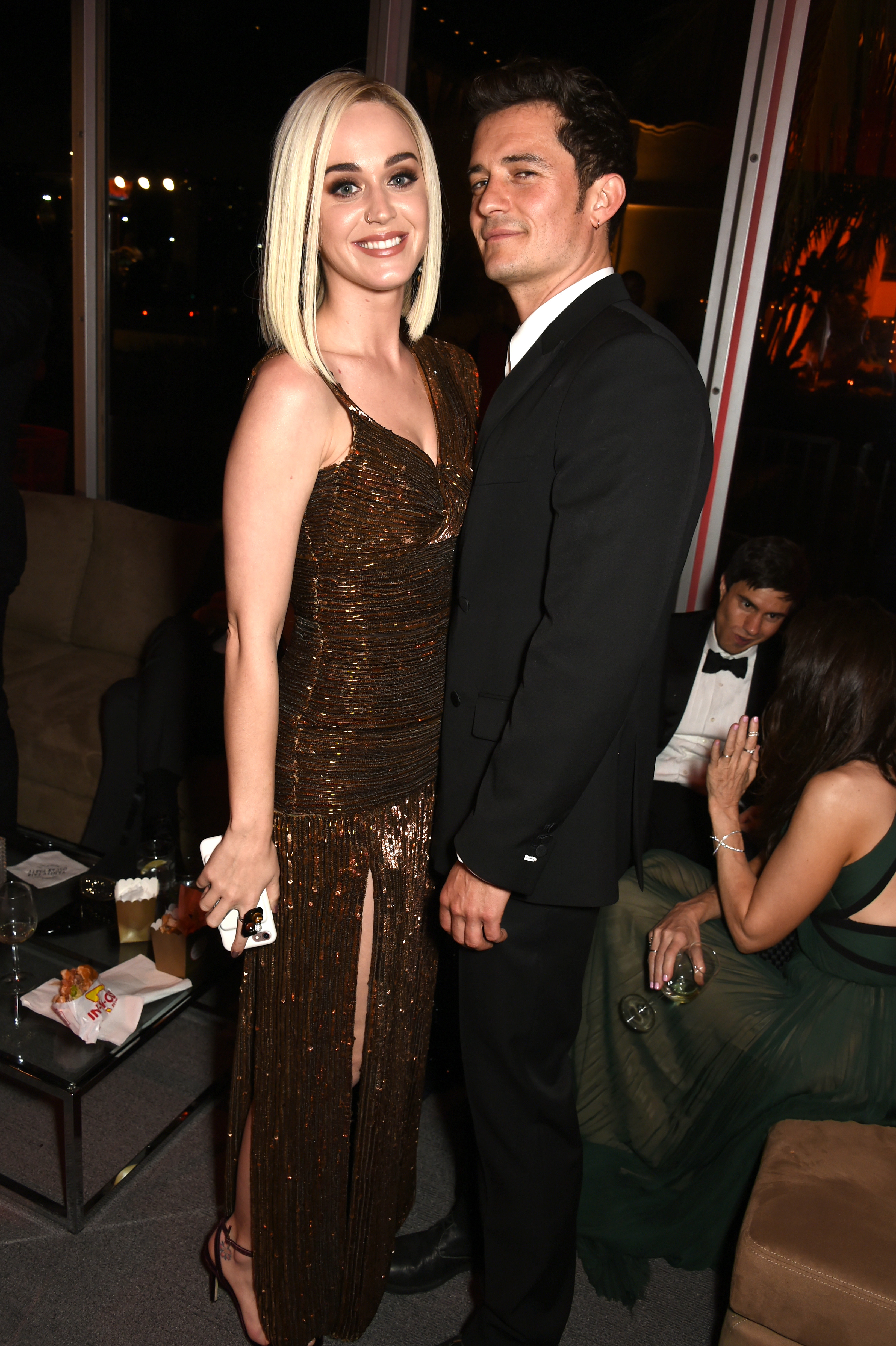 Katy Perry and Orlando Bloom attend the Vanity Fair Oscar Party hosted by Graydon Carter at Wallis Annenberg Center for the Performing Arts on February 26, 2017 in Beverly Hills, California | Source: Getty Images