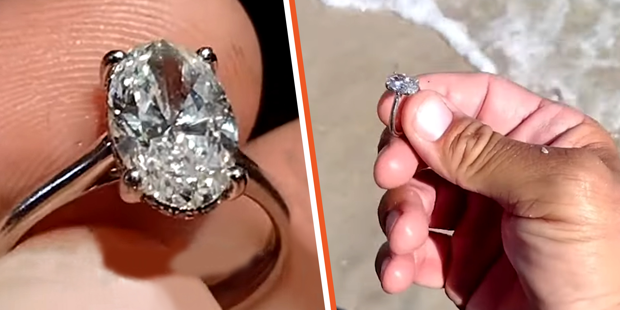 Joseph Cook hat mit seinem Metalldetektor einen Diamantring gefunden. | Quelle: youtube.com/theindependent