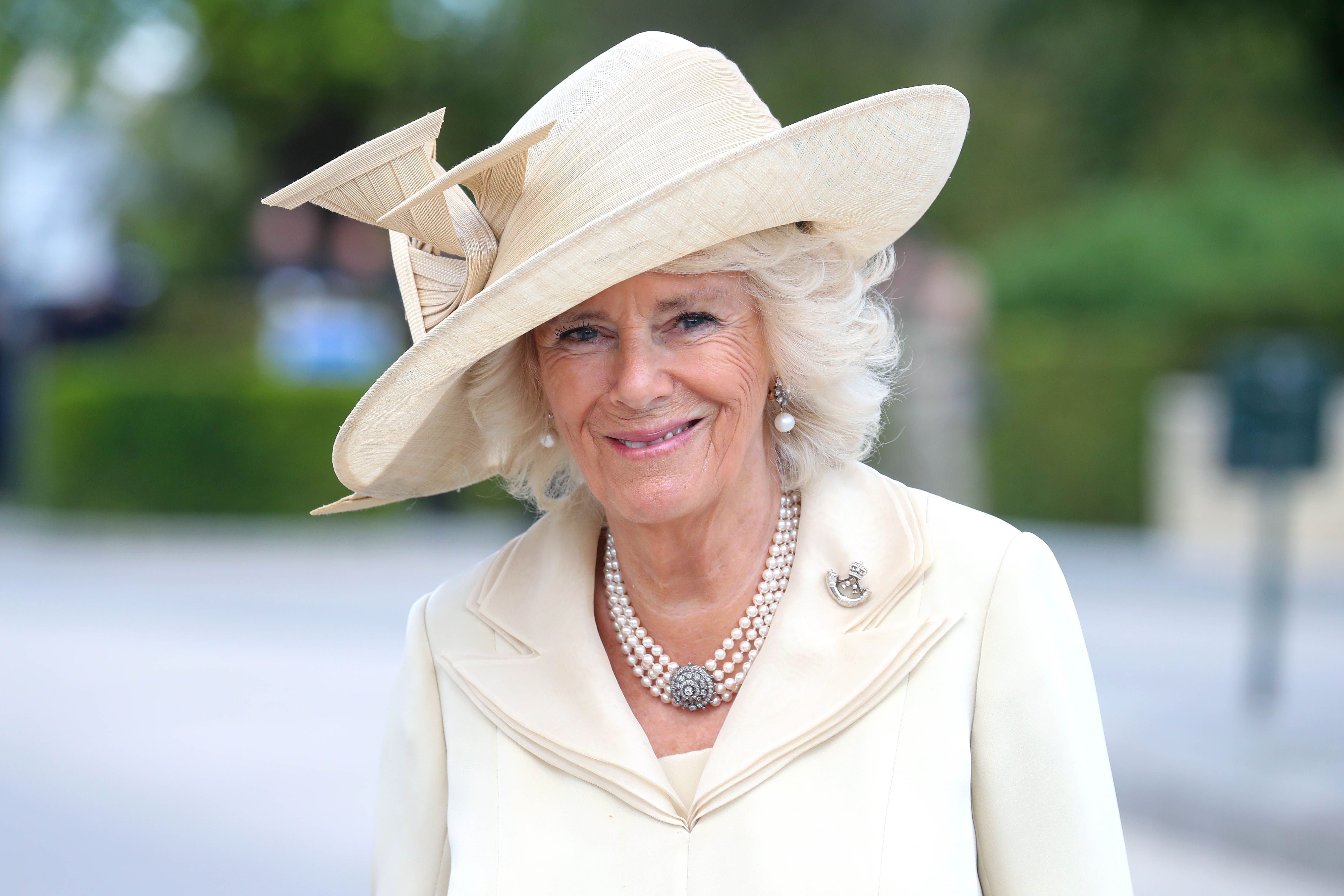 Camilla, Duchess of Cornwall at Bayeux War Cemetery on June 06, 2019 | Photo: Getty Images