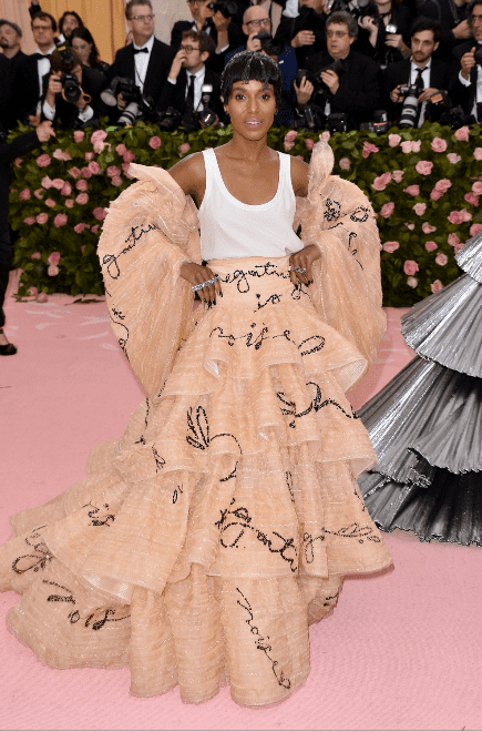 Kerry Washington at the 2019 Met Gala at the Metropolitan Museum of Art on May 06, 2019 in New York City. | Source: Getty Images