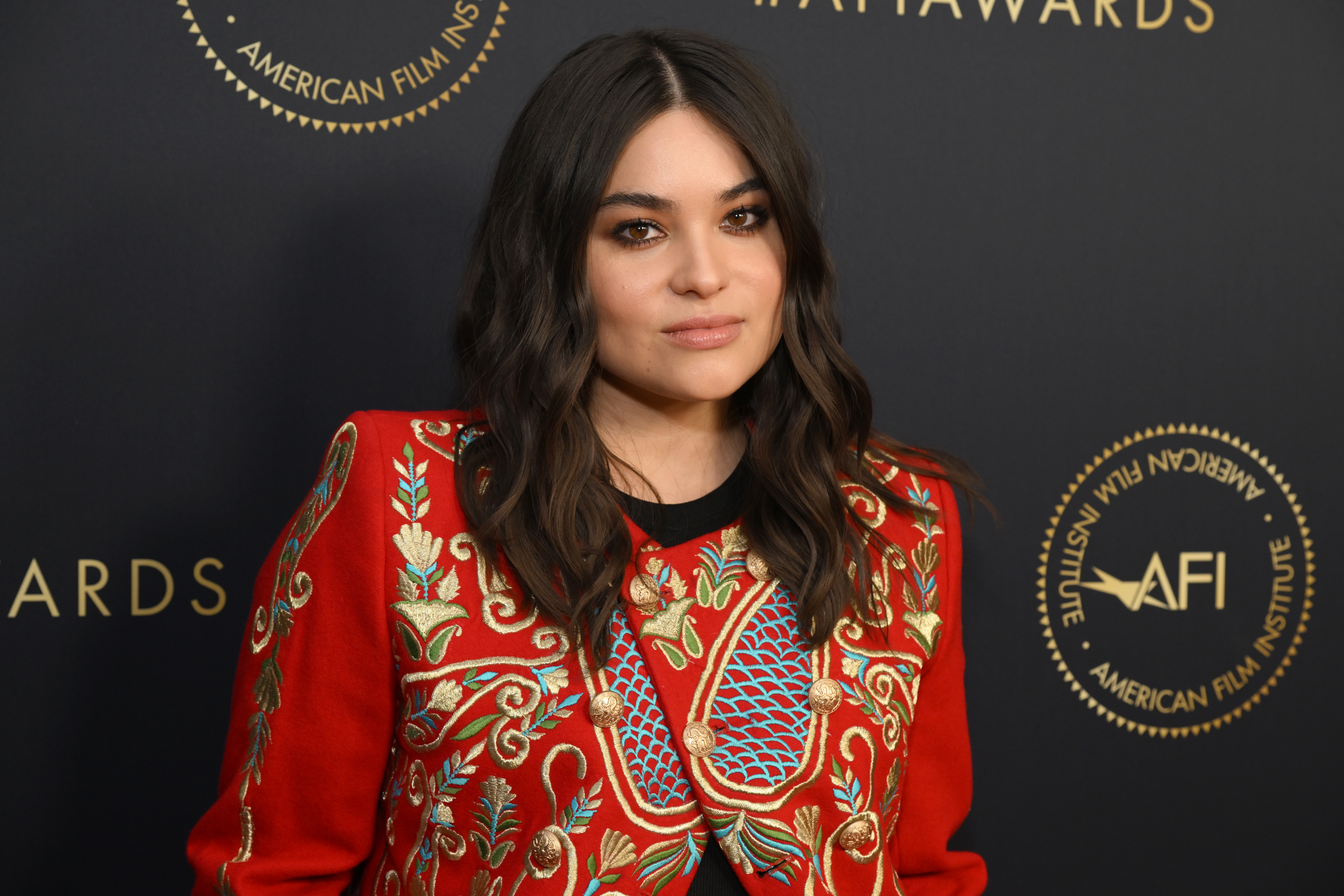 Devery Jacobs attends the AFI Awards Luncheon on March 11, 2022, in Beverly Hills, California. | Source: Getty Images