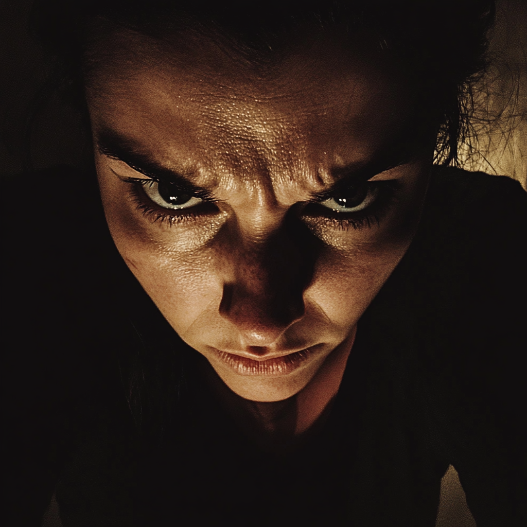 A close up of an angry woman | Source: Midjourney