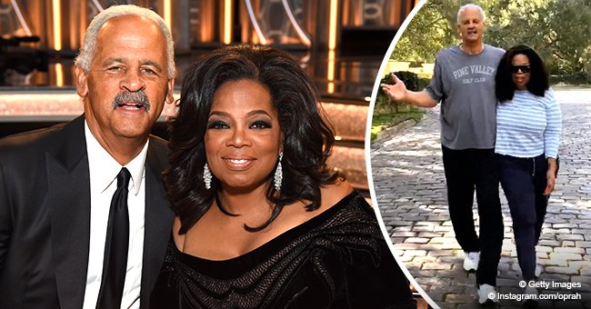 Oprah and Longtime Partner Stedman Graham Cuddle up While Enjoying a ...