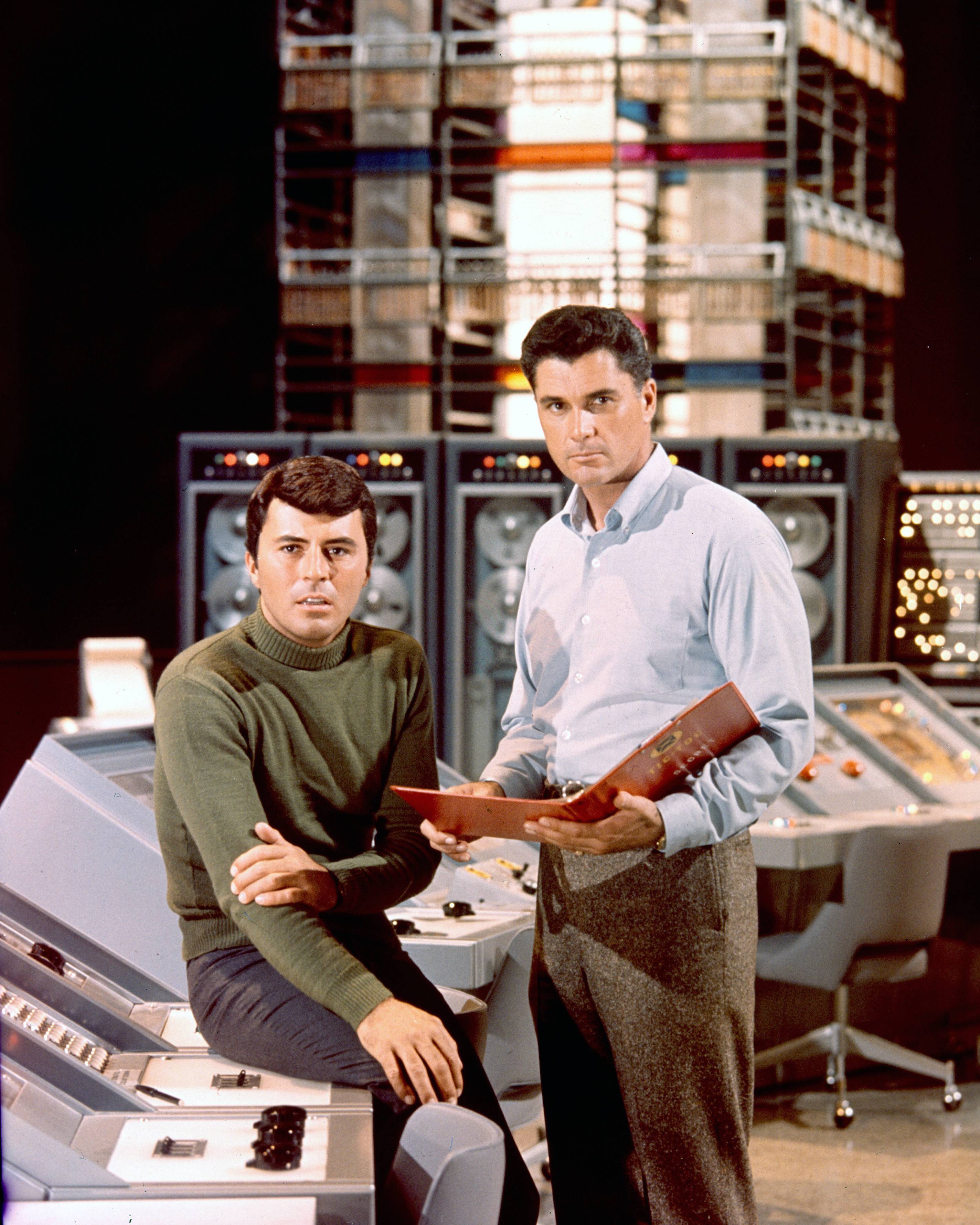 James Darren and Robert Colbert in a publicity portrait issued for the US television series, 