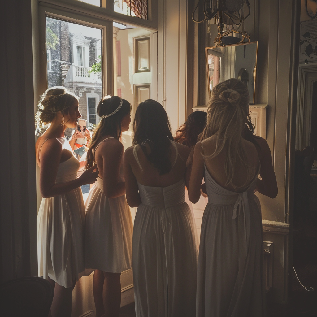 A group of bridesmaids standing together | Source: Midjourney