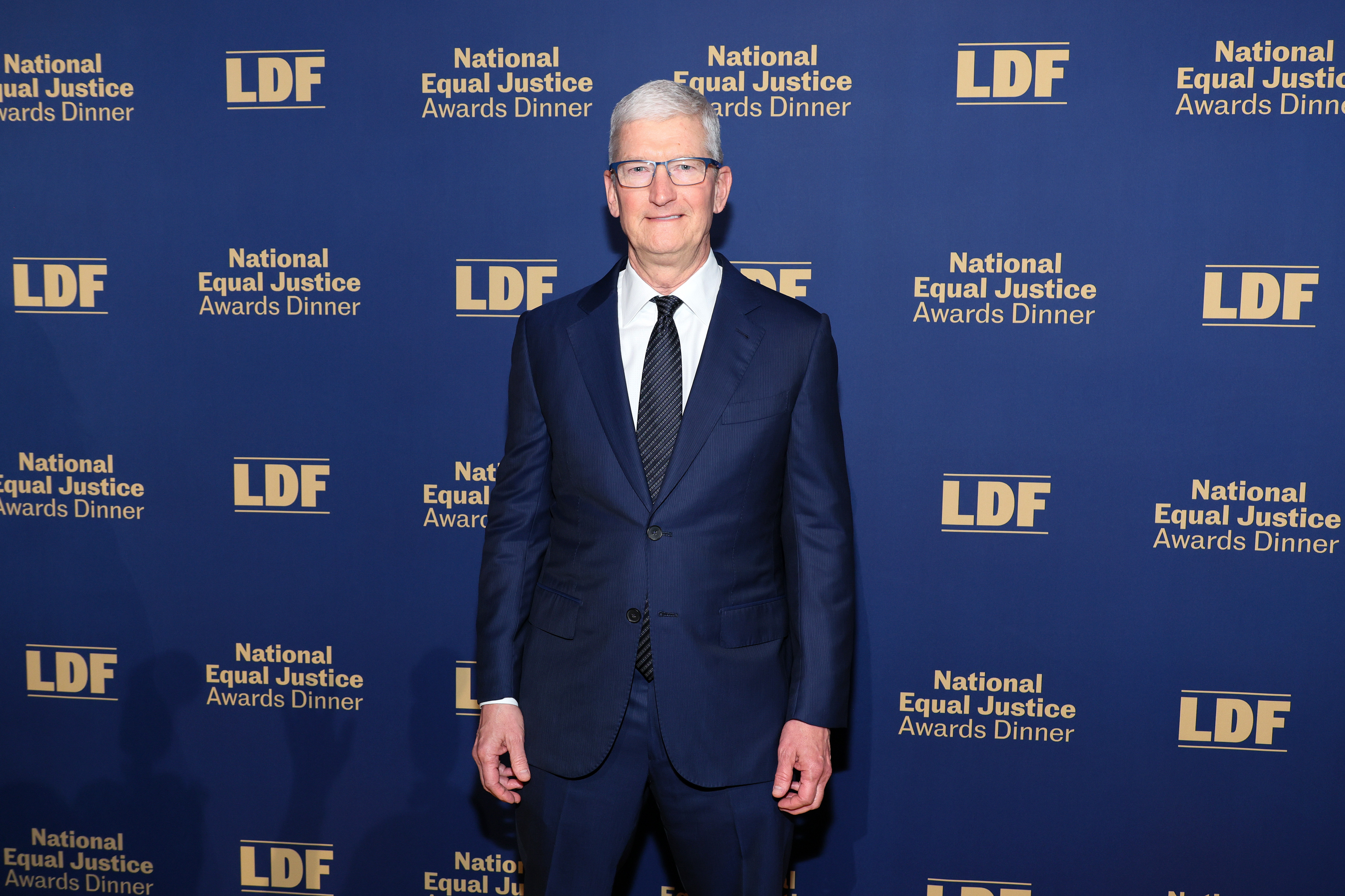 Tim Cook attends the Legal Defense Fund's 36th National Equal Justice Awards Dinner at The Glasshouse on May 16, 2024 in New York City | Source: Getty Images