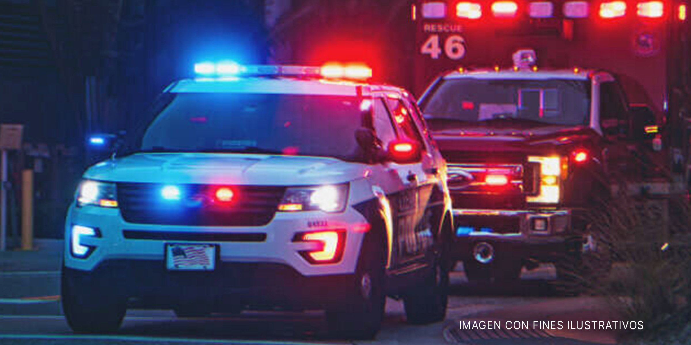 Patrulla de policía y una ambulancia | Foto: Shutterstock