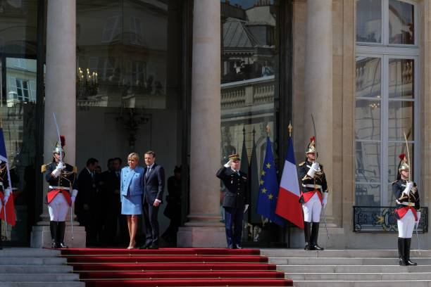 Le président Emmanuel Macron et sa femme | Photo : Getty Images