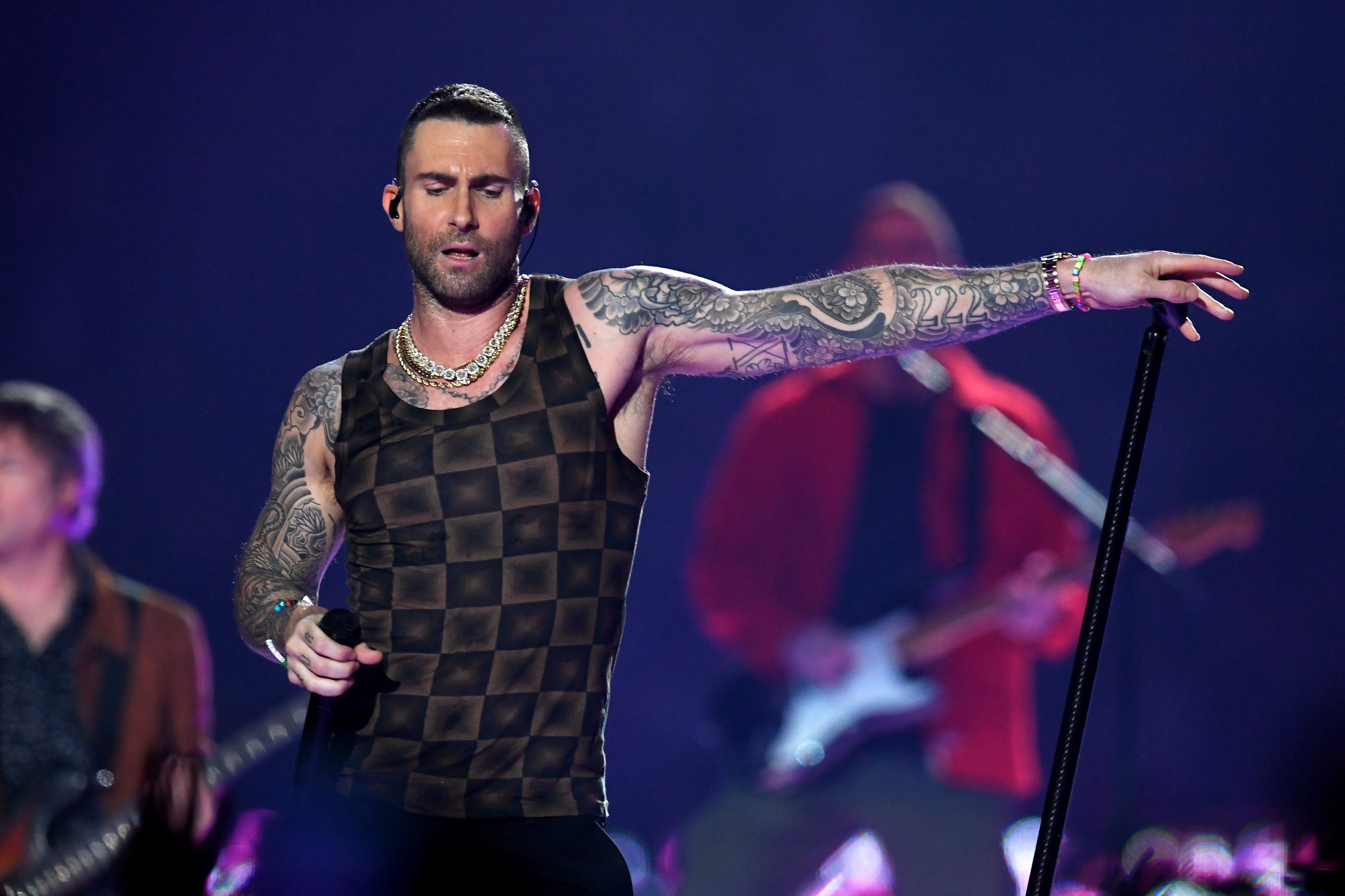 Adam Levine of Maroon 5 performing at the Super Bowl 2019 | Photo: Getty Images
