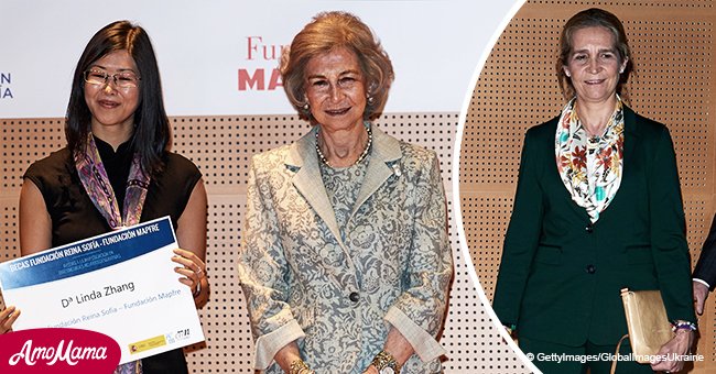 La reina Sofía apoya la lucha contra el mal de Alzheimer junto a su hija, la infanta Elena