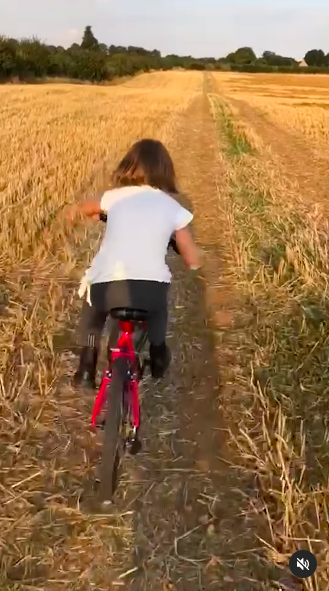 Harper Beckham riding a bike, posted on July 10, 2024 | Source: Instagram/victoriabeckham