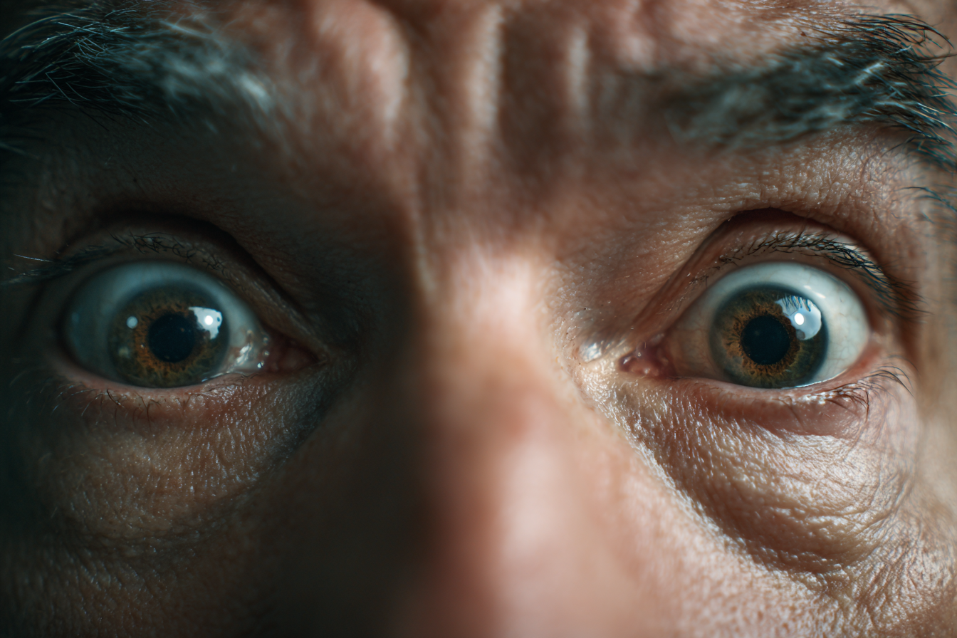A close-up shot of a man's eyes | Source: Midjourney