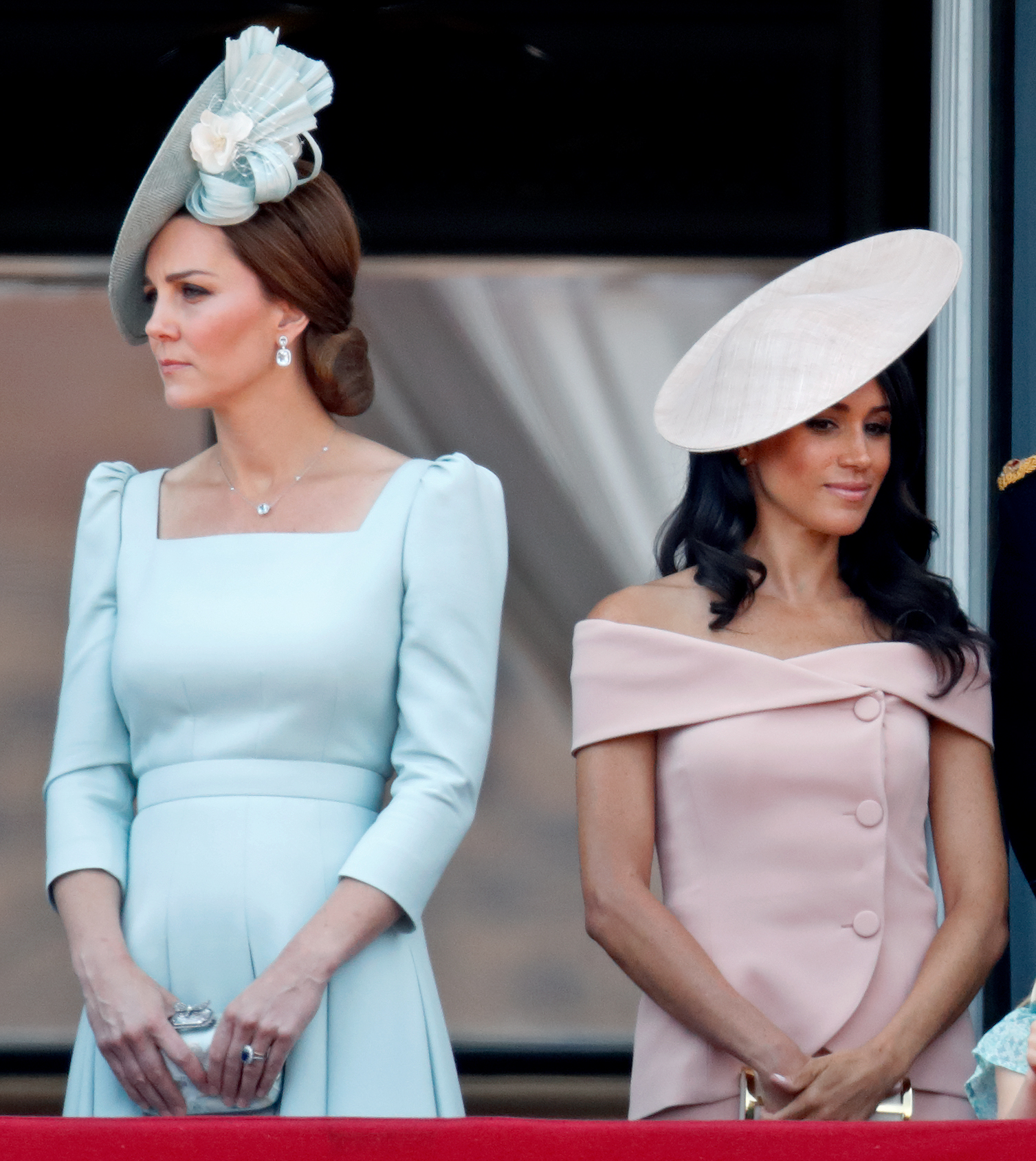 Meghan, Duchess of Sussex and the Princess of Wales, Kate at Buckingham Palace in 2018 | Source: Getty Images