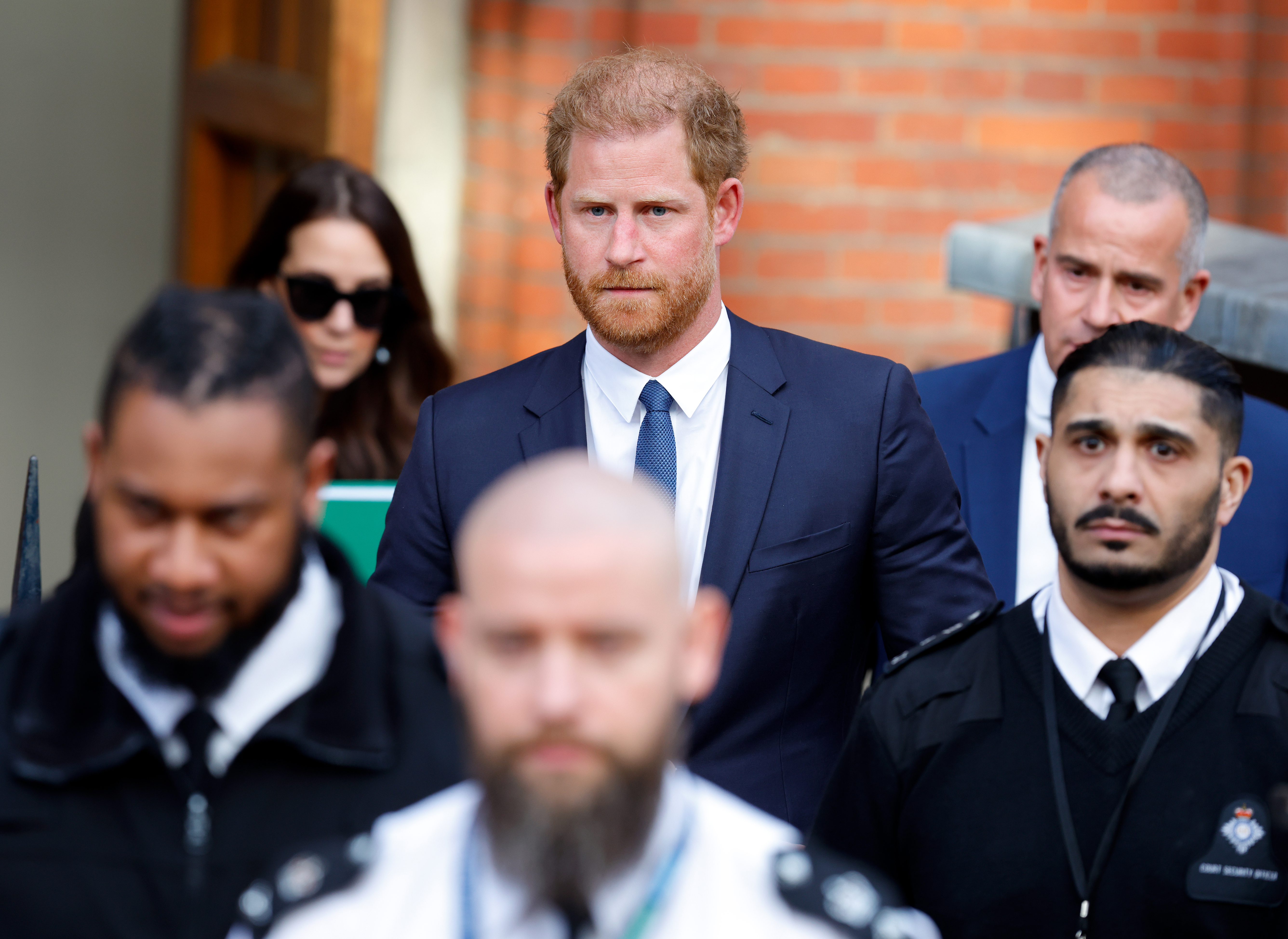 Prince Harry leaving the Royal Courts of Justice in London, England on March 27, 2023 | Source: Getty Images