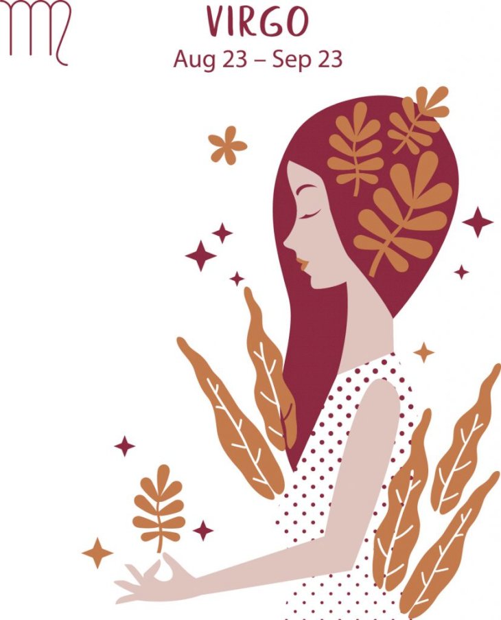 Illustration of the zodiac sign Virgo | Source: Womanly