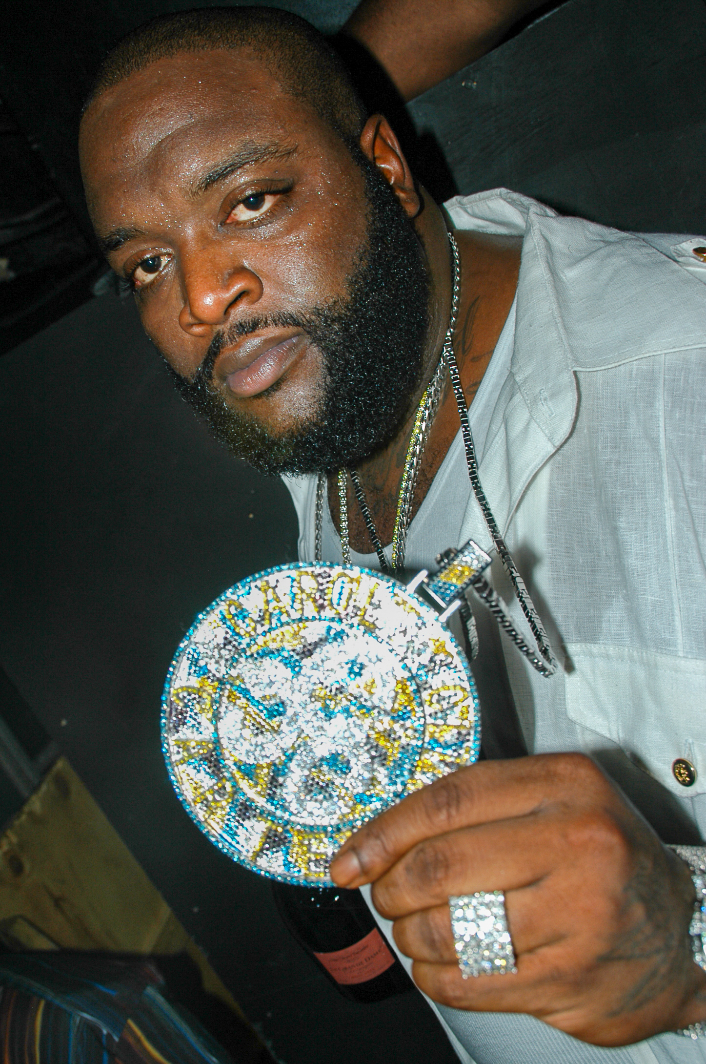 Rick Ross at Mansion Nightclub in Miami, Florida on August 7, 2006. | Source: Getty Images
