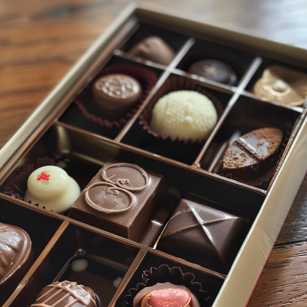 A box of chocolates | Source: Midjourney