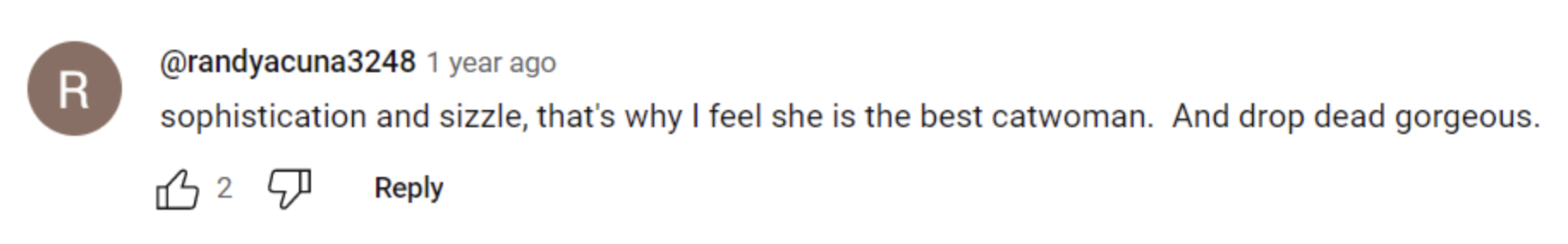 A comment about Lee Meriwether. | Source: Youtube.com/Pioneers of Television