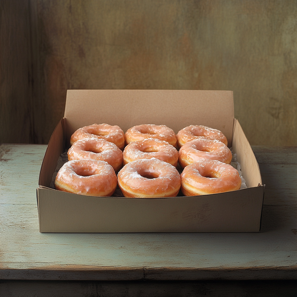 A box of donuts | Source: Midjourney