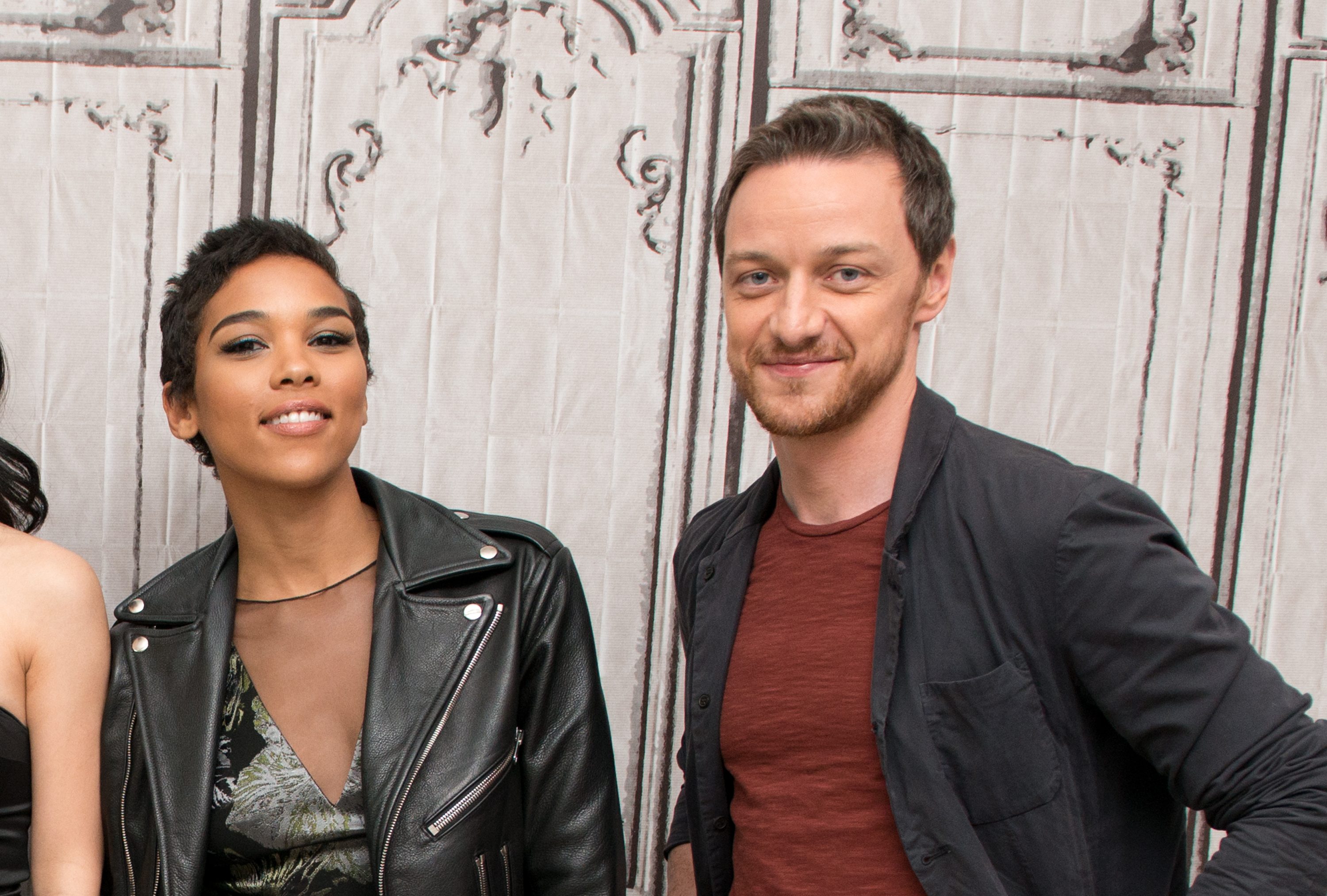 Alexandra Shipp and James McAvoy at AOL Studios in New York on May 24, 2016, in New York City. | Source: Getty Images