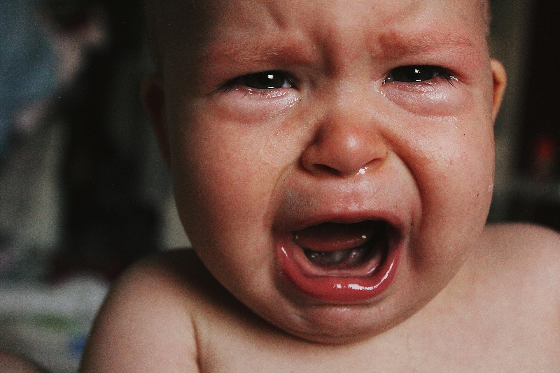 A baby crying | Source: Pexels