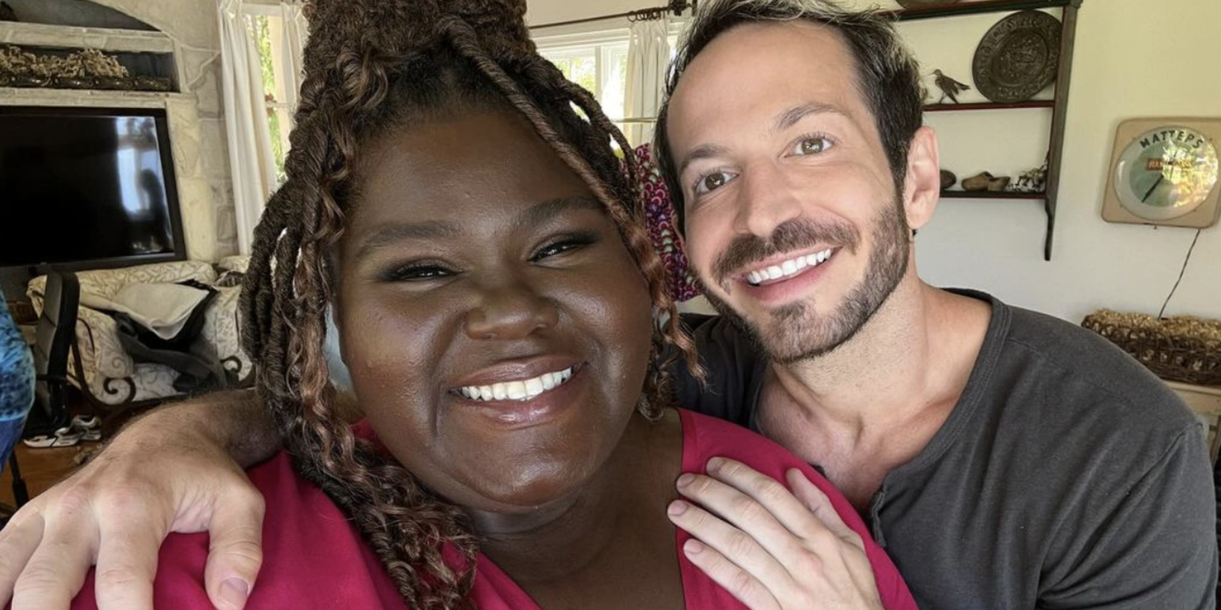 Gabby Sidibe and Brandon Frankel | Source: Instagram/brandontour