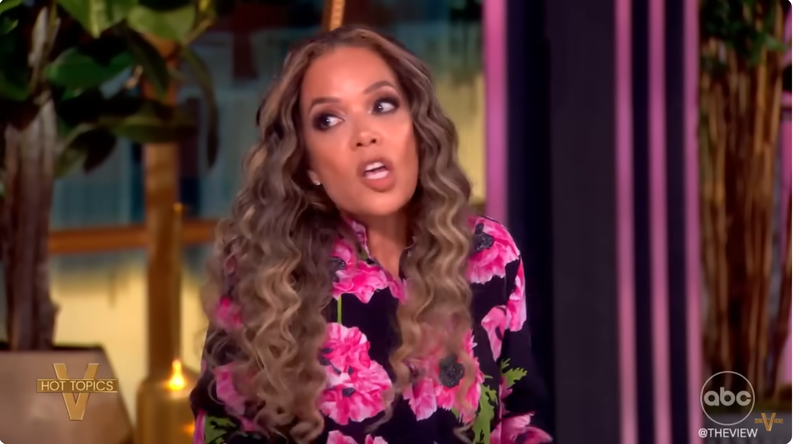 Sunny Hostin talking about her reaction to Greek food brought to a previous episode of the show "The View," dated June 20, 2025 | Source: YouTube/TheView