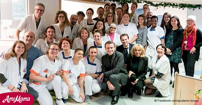 Emmanuel et Brigitte Macron ont visité des patients atteints de cancer: pourquoi leur photo ont causé une controverse