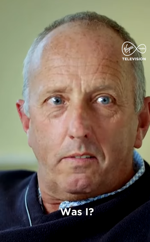 Andy Hallsworth during his interview with "Long Lost Family: Born Without Trace" | Source: Instagram/virginmediatelevision