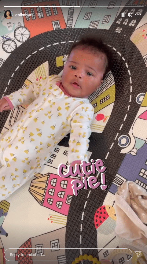 Eniko Hart shares a picture of her daughter Kaori with cute facial expression. | Photo: Instagram/Enikohart