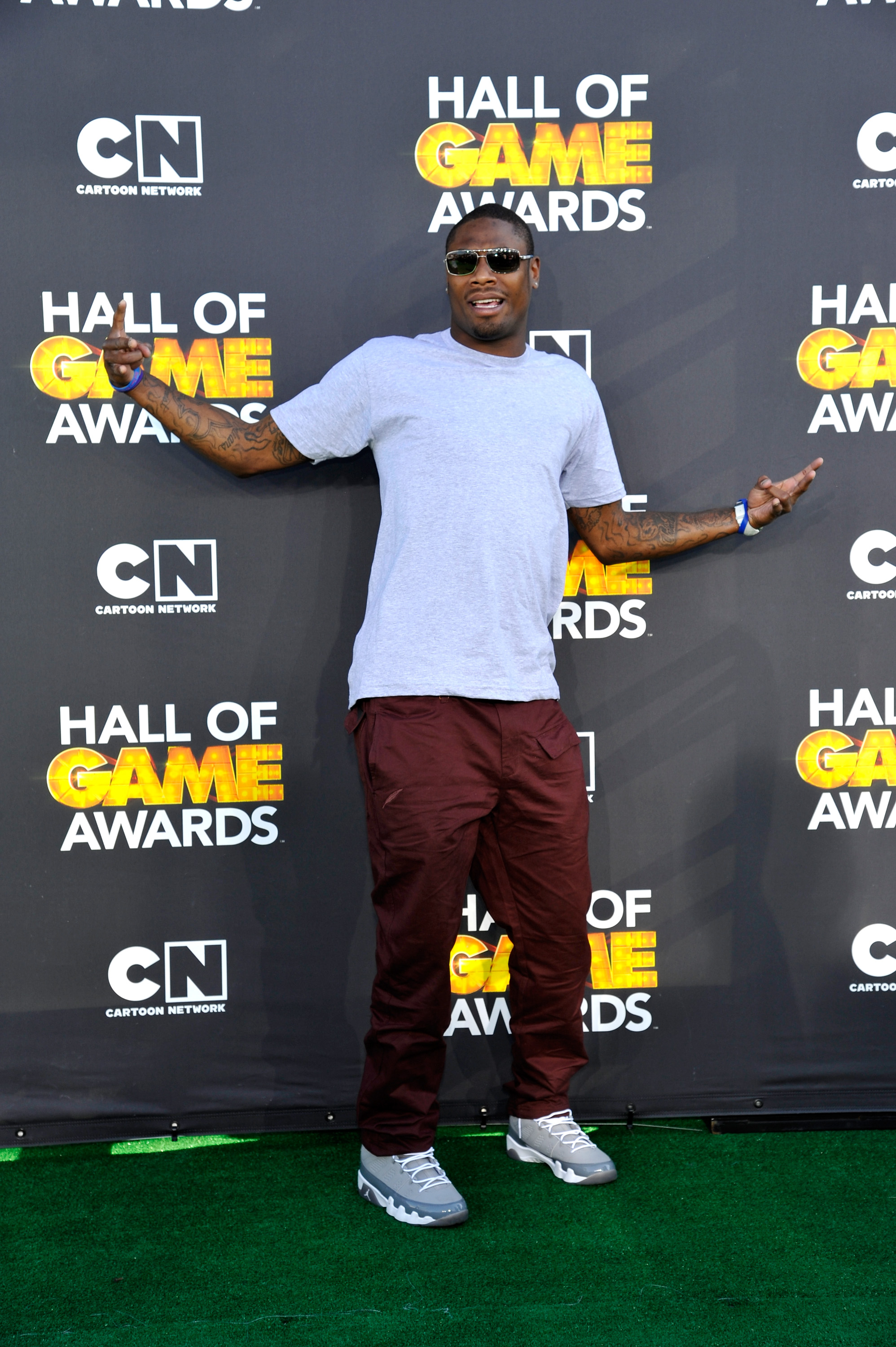 Jacoby Jones at the Third Annual Hall of Game Awards in Santa Monica, California on February 9, 2013 | Source: Getty Images