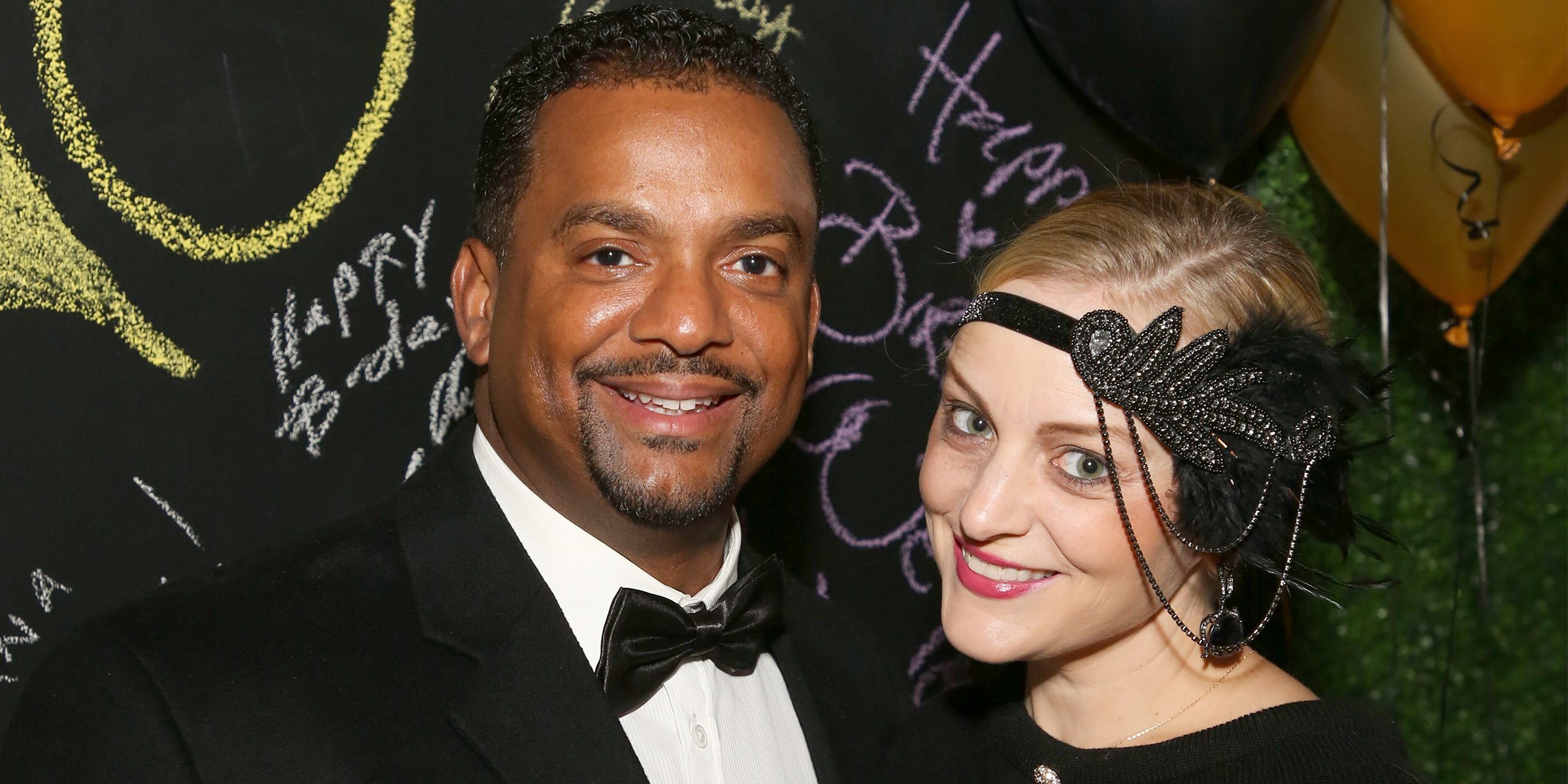 Alfonso Ribeiro and his wife Angela Unkrich. | Source: Getty Images