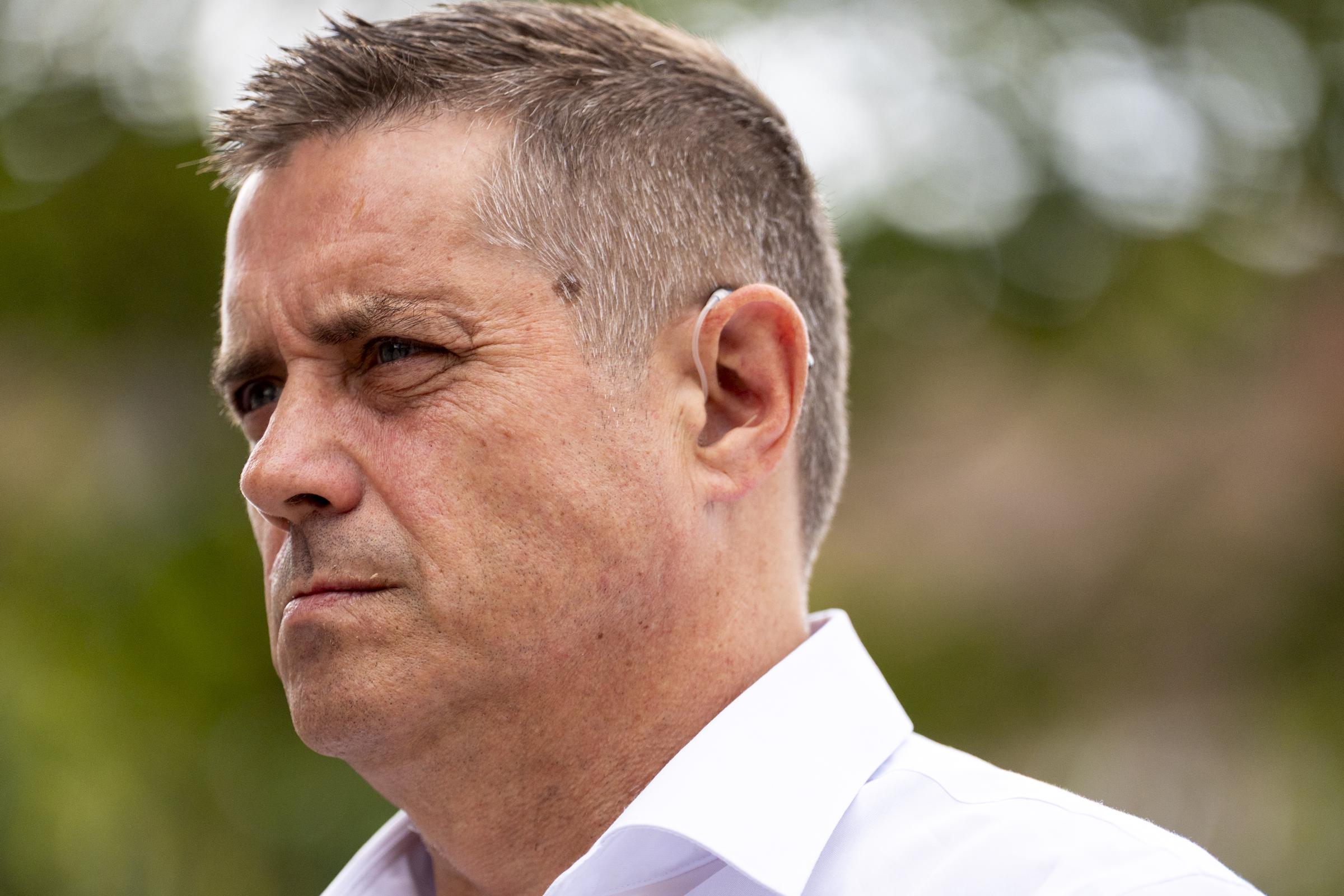 Alford outside St Albans Magistrates' Court, Hertfordshire, on 26 August 2025, where he is charged with four counts of sexual activity with a child, and two counts relating to a second female - of sexual assault and assault by penetration. | Source: Getty Images
