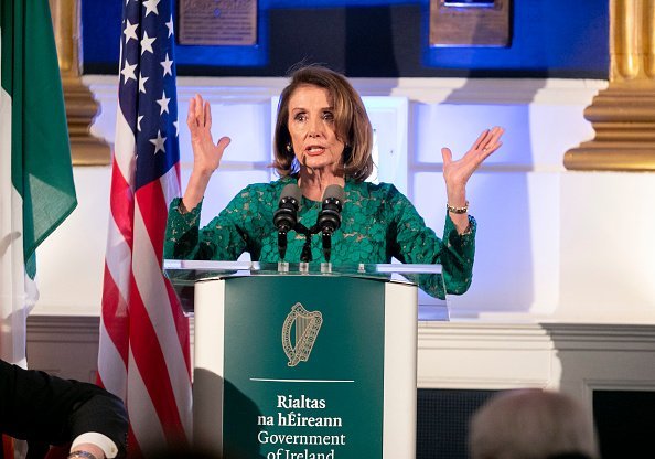 Nancy Pelosi at the State Apartments in Dublin Castle April 17, 2019 in Dublin, Ireland | Photo: Getty Images