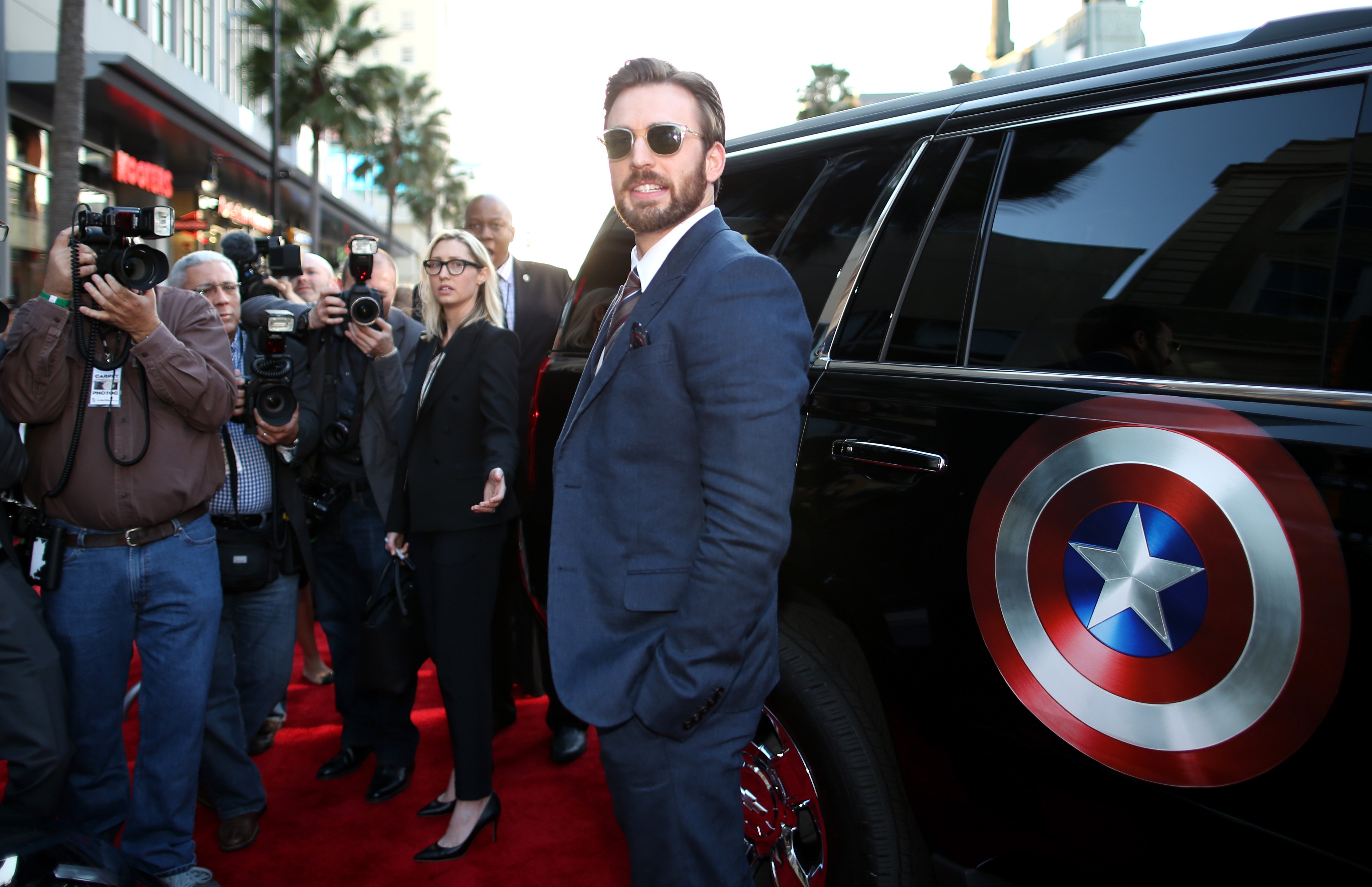 Chris Evans on March 13, 2014 in Hollywood, California | Source: Getty Images 