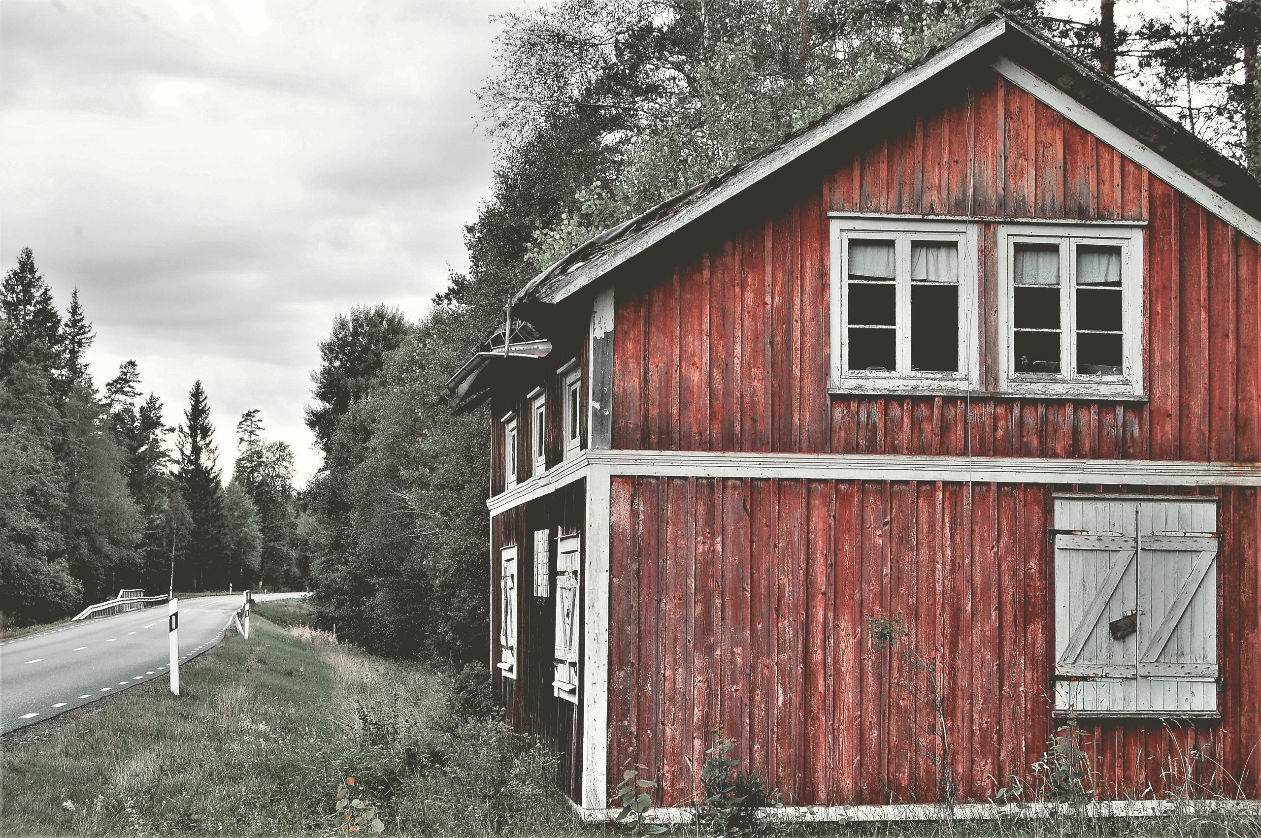 Fachada de una casa de madera. | Foto: Pexels