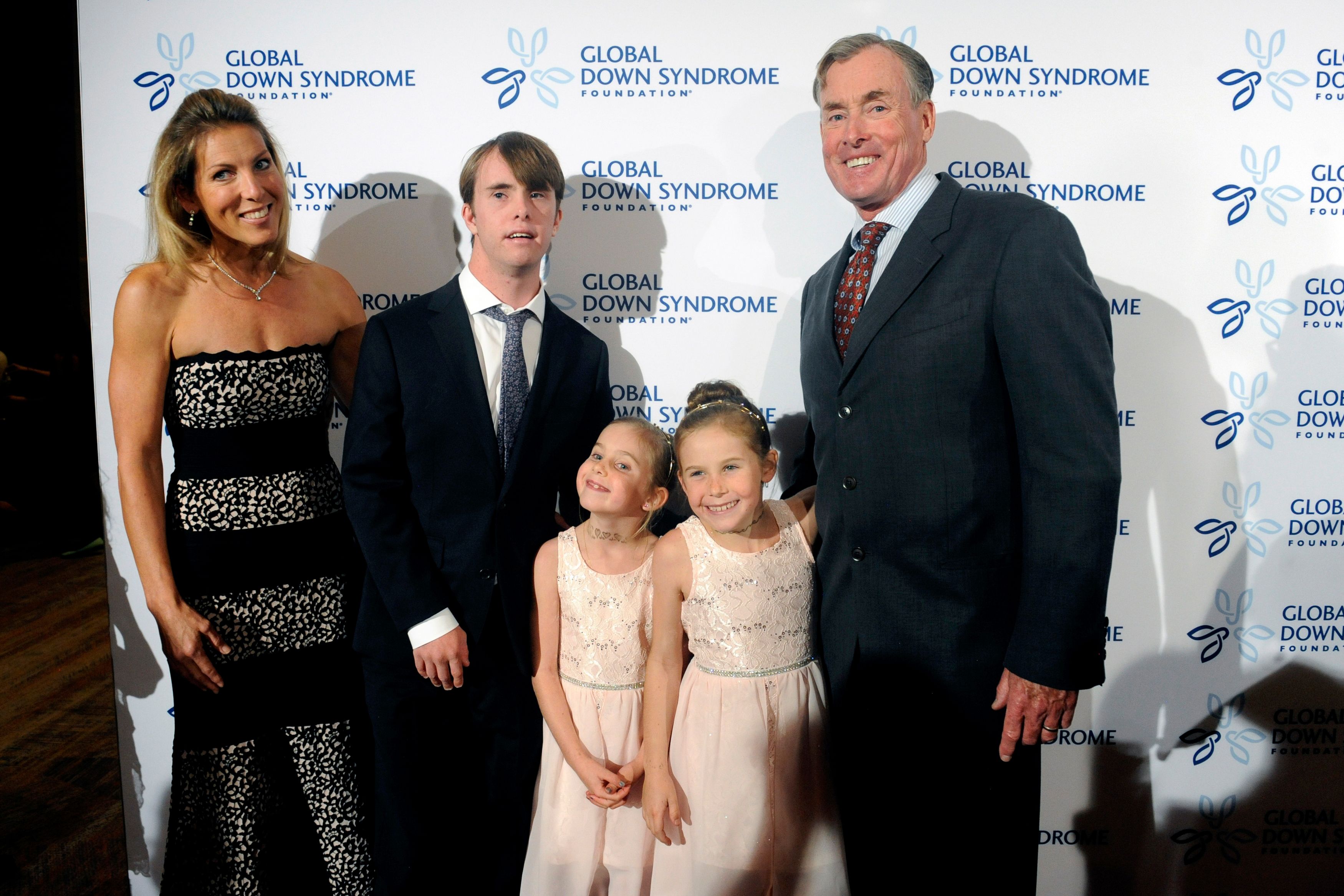 John C. McGinley with his wife Nichole Kessler, son Max, and daughters Kate and Billie at the Global Down Syndrome Foundation "Be Beautiful, Be Yourself" fashion show in Colorado in 2016 | Getty Images