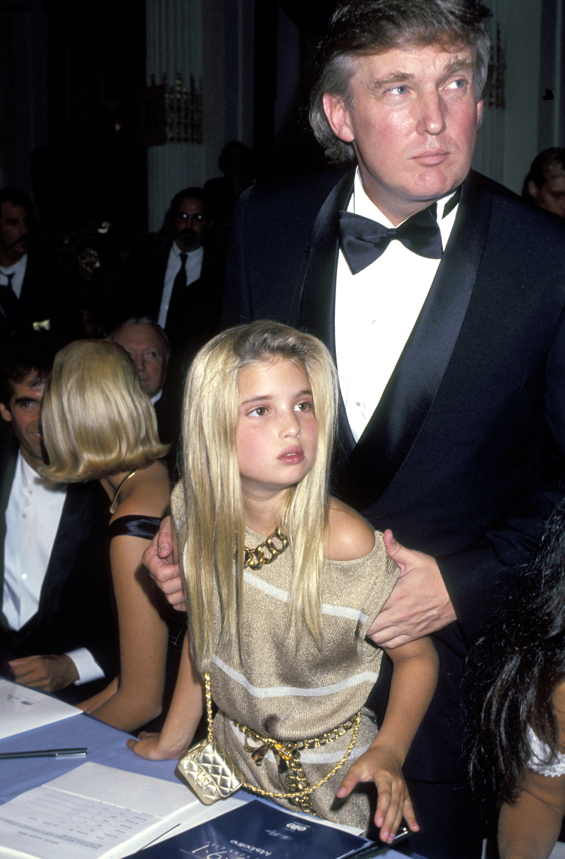 Donald Trump and daughter Ivanka Trump attend the Maybelline Presents Look of the Year event at the Plaza Hotel on September 3, 1991, in New York City, New York | Source: Getty Images
