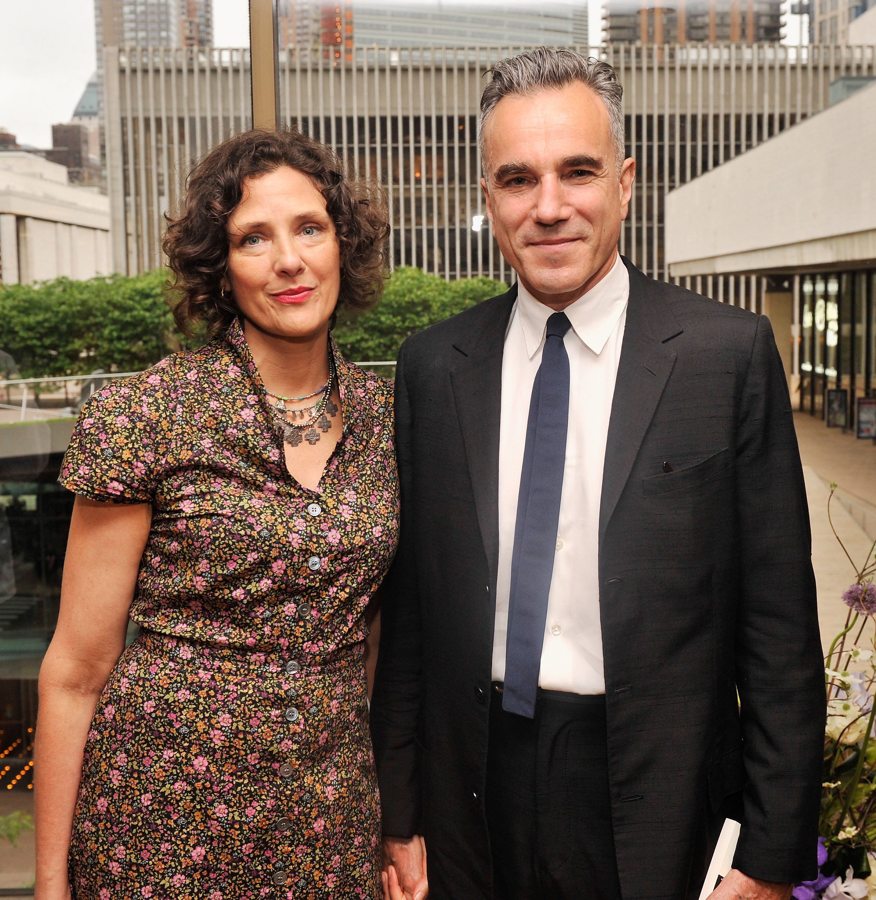 Rebecca Miller and Daniel Day-Lewis at Juilliard's 108th Commencement Ceremony on May 24, 2013, in New York City. | Source: Getty Images
