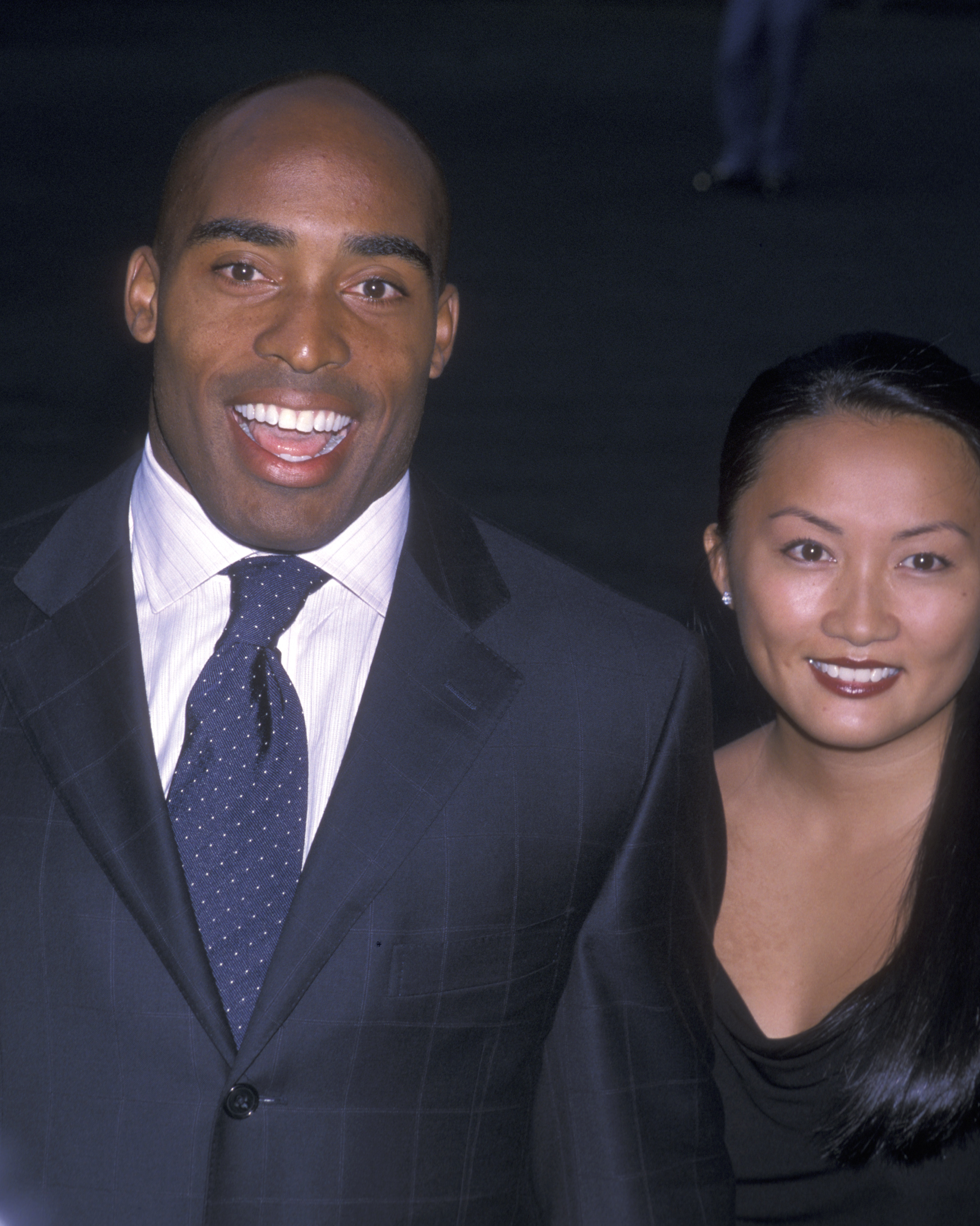 Tiki Barber and Ginny Cha attend the Gala Honoring All American Heroes to Benefit Fresh Air Fund at Tavern on the Green on June 7, 2001, in New York City. | Source: Getty Images